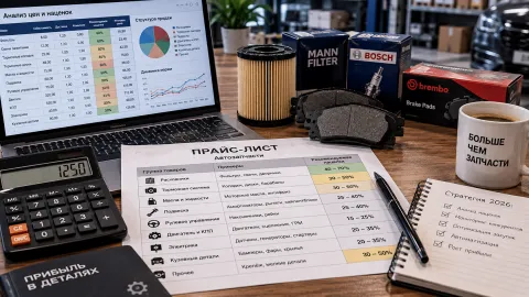 Как считать наценку на автозапчасти в 2026: не 20% на всё, а по группам